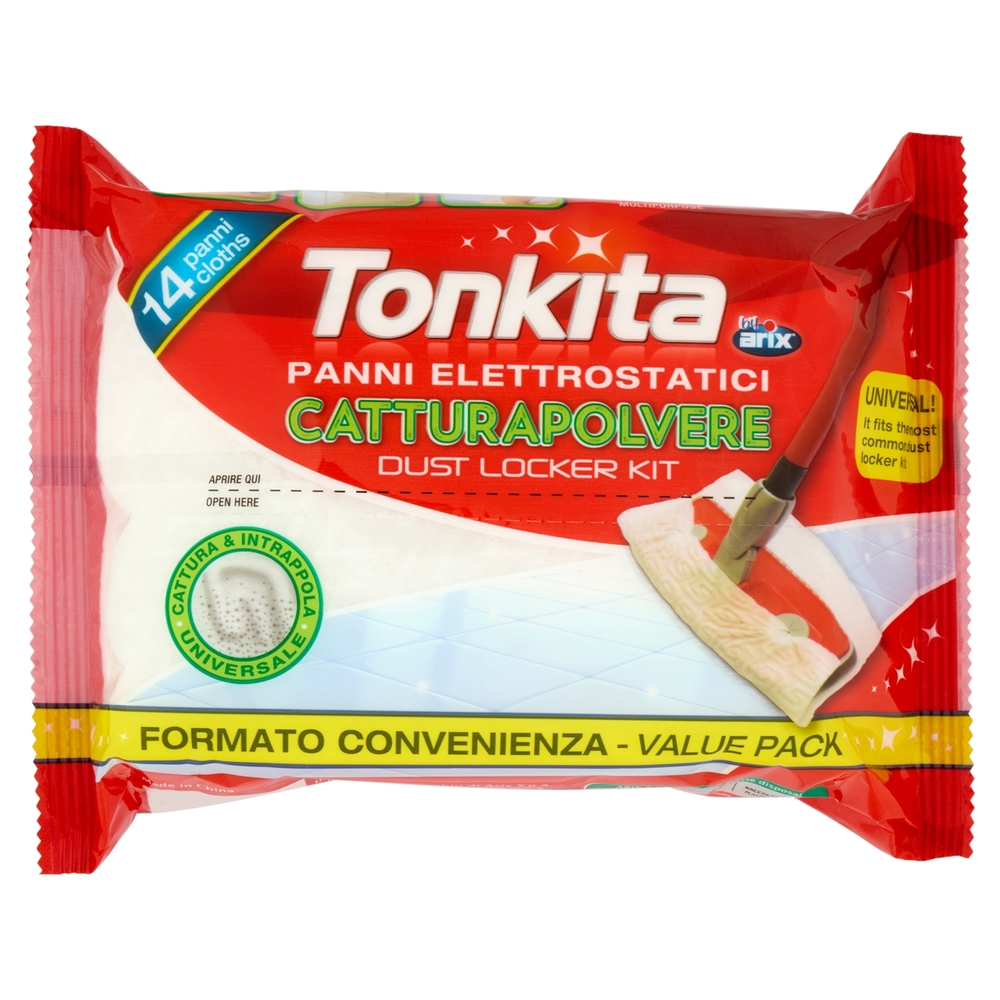 Tonkita Panni Elettrostatici Catturapolvere 14 pz